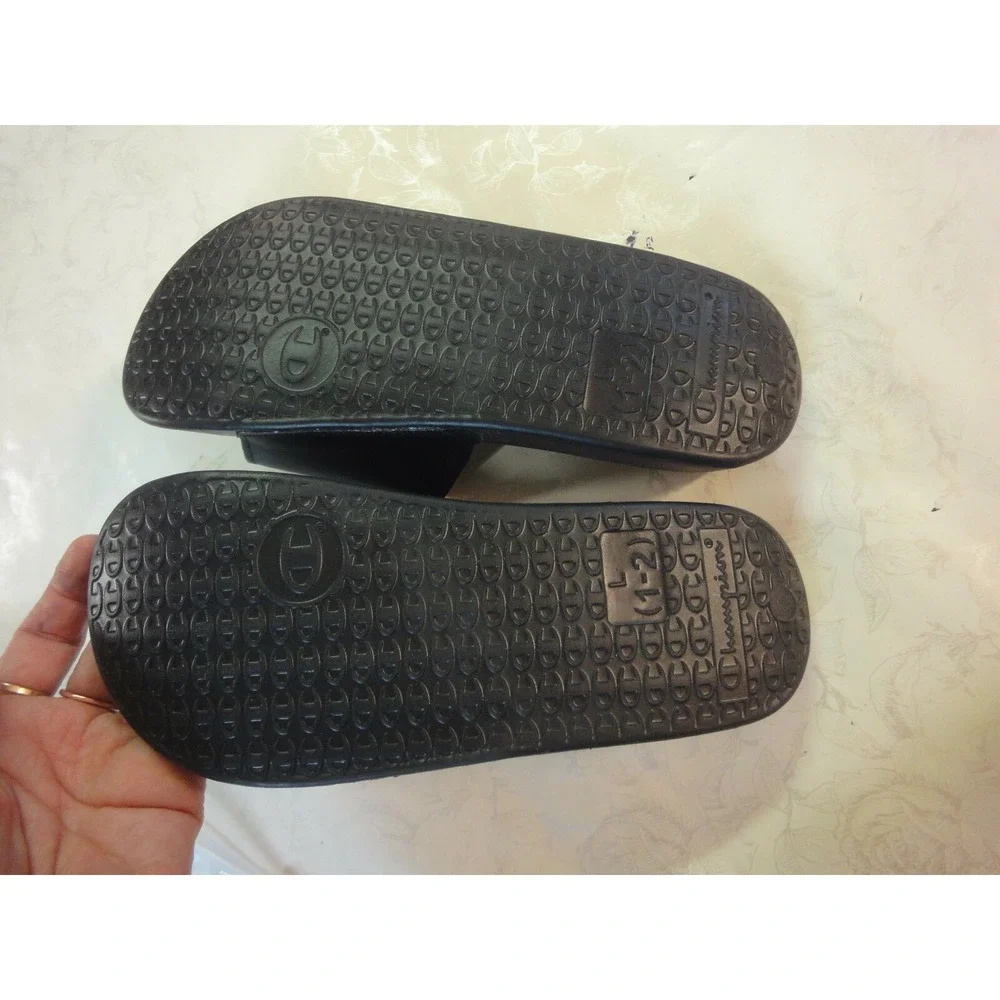 SDW DANCER Champion black Slides shoes sandals girls L 1-2 NEW‎